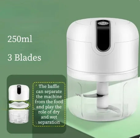 Electric Multi Function Meat Grinder Masher Machine USB Charging