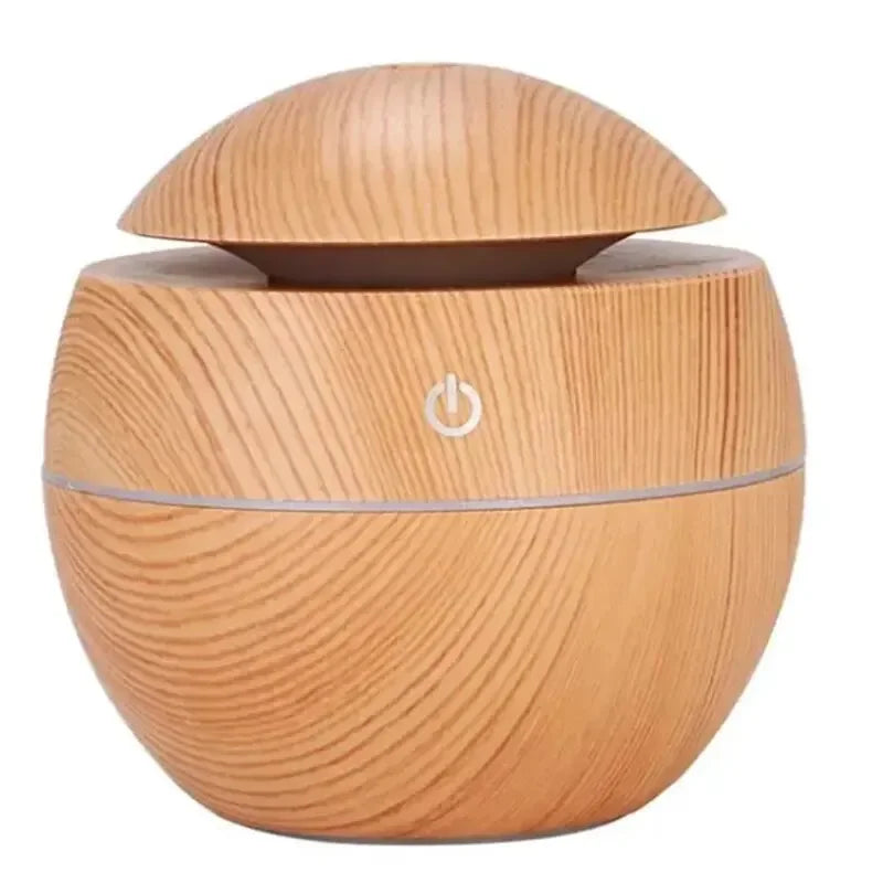 USB Ultrasonic Mini Home Wood Grain Air Humidifier Electric Air Aroma Diffuser