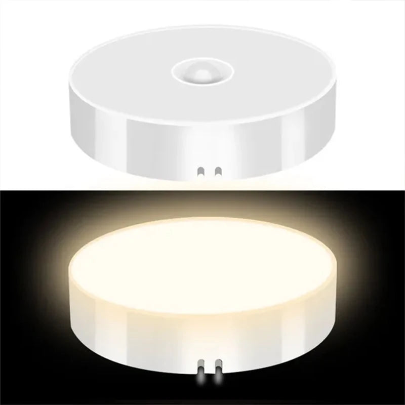 PIR Motion Sensor LED Night Light USB Rechargeable Night Lamp