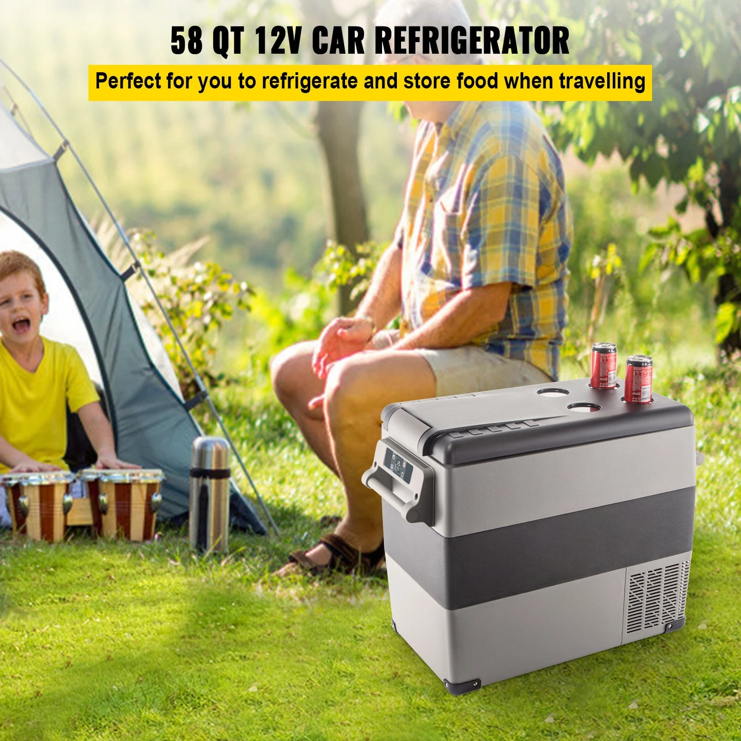 Car Refrigerator Mini Fridge Freezer Portable Compressor Cooler