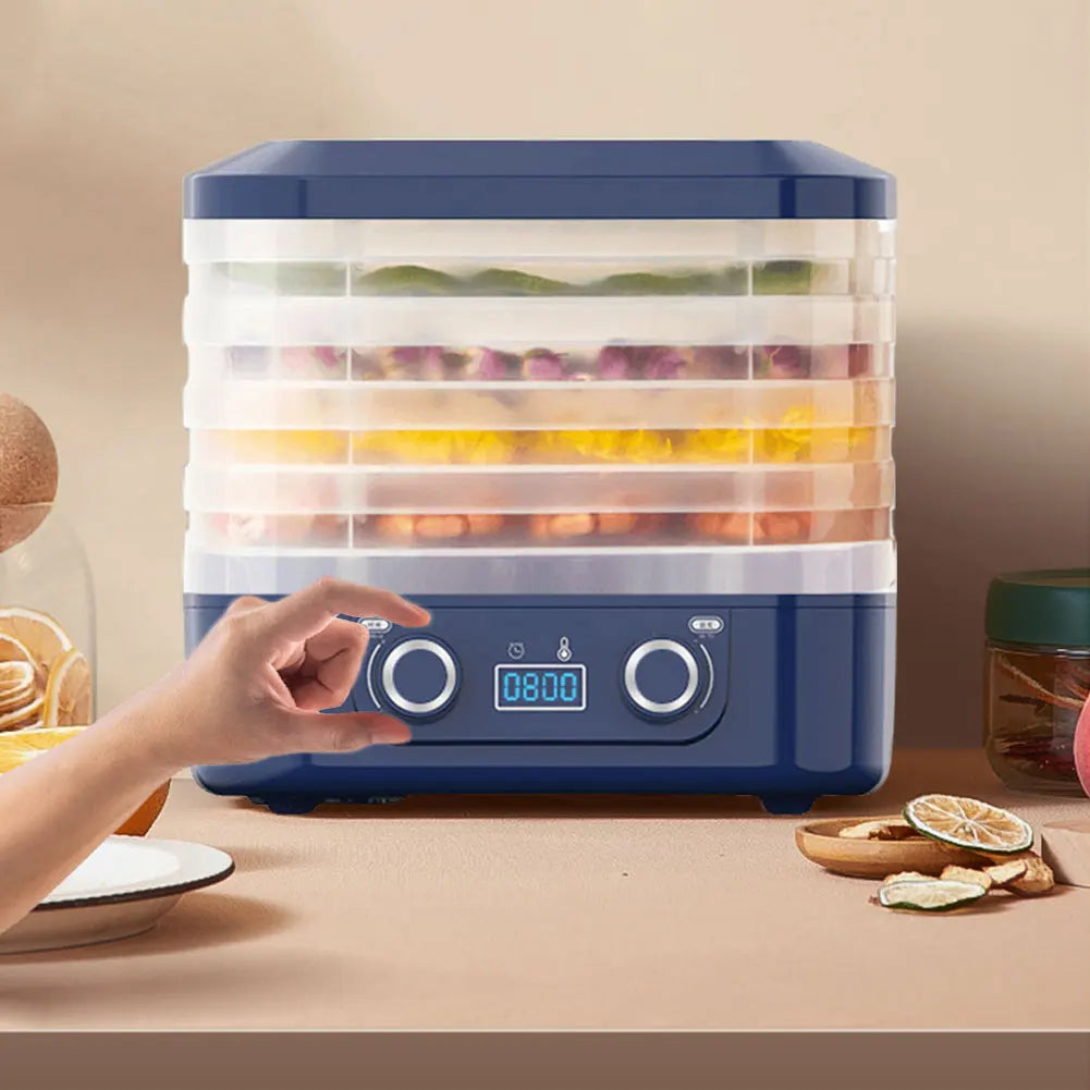 5 Layers Intelligent Fruit Dryer 48 Hours Long Lasting Food Dehydration