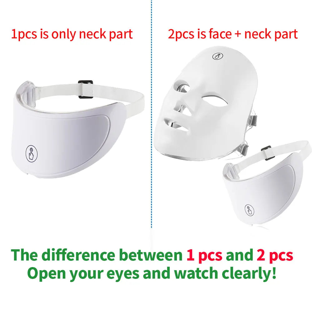 Face and Neck Beauty Machine LED Skin Care Massager