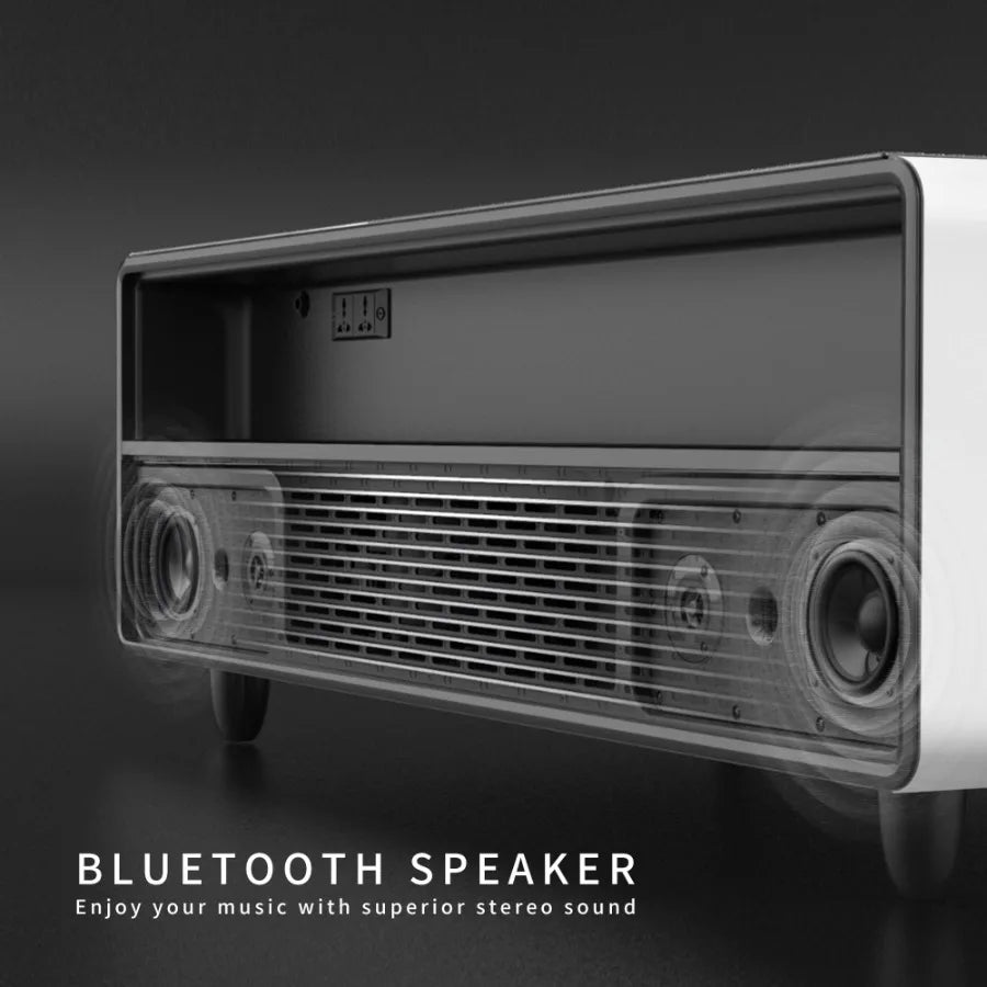 Coffee Table With Builtin Fridge Bluetooth Speaker Wireless Charging Modern Smart Touch Control