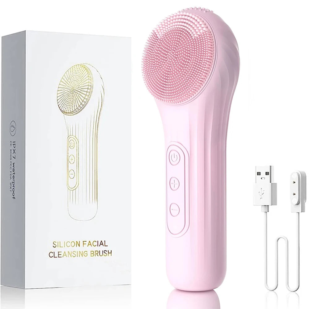 Waterproof Rechargeable Facial Cleansing Brush