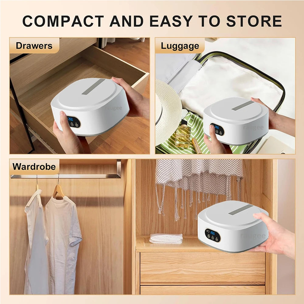 Portable Folded Electric Clothing Dryer with Remote Control