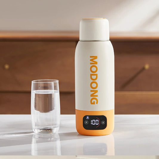 100-240V, 600ML Portable Heating Cup Smart Teapot Adjustable Temperature