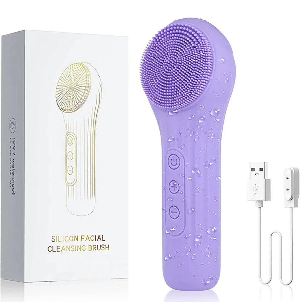 Waterproof Rechargeable Facial Cleansing Brush