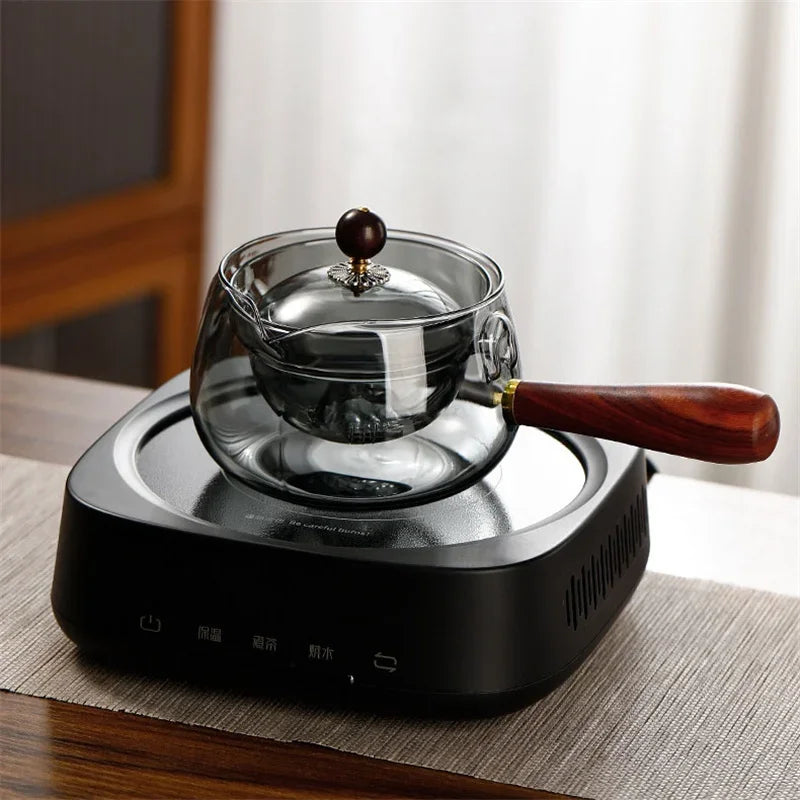 Removable 360° Rotary Glass  Heat resistant Teapot