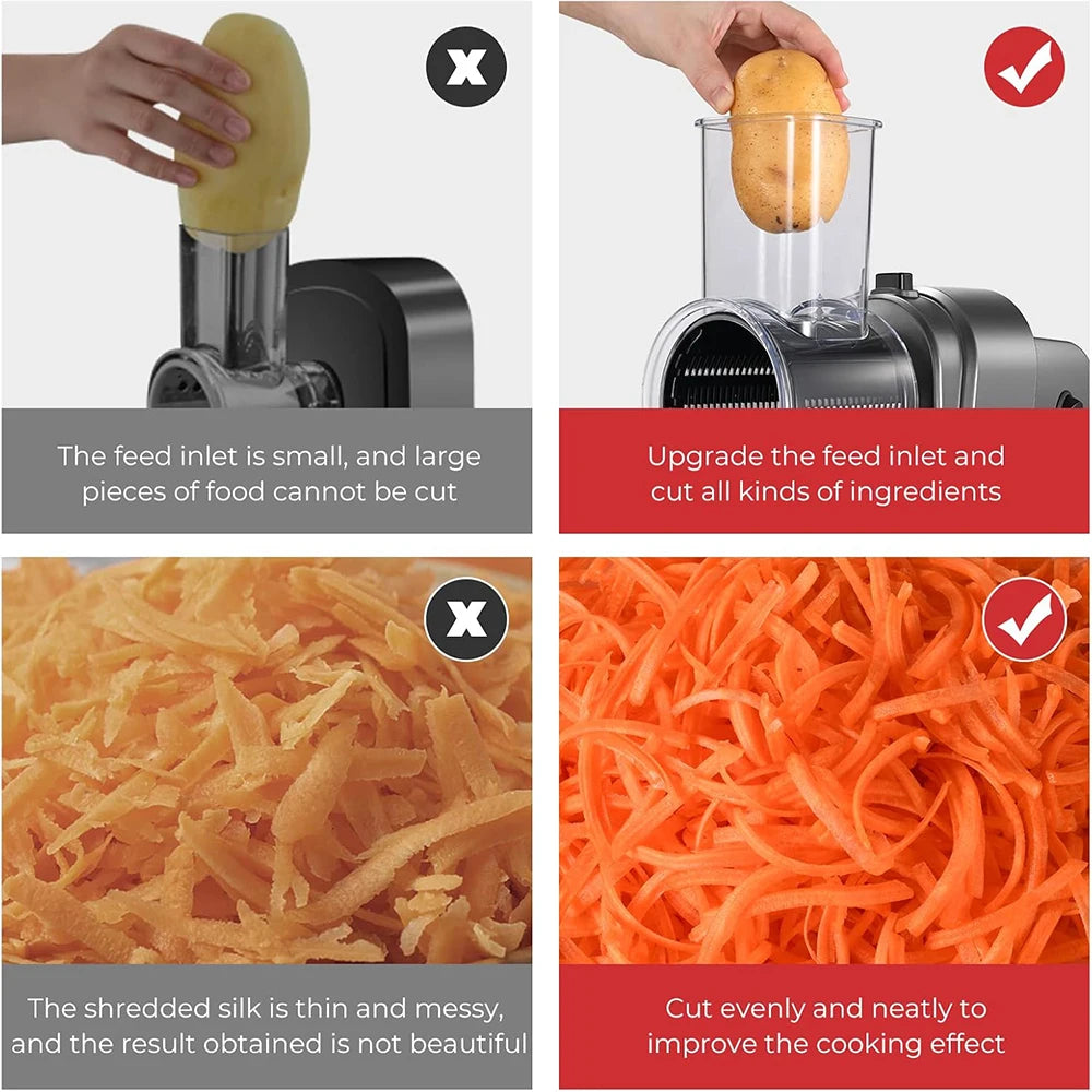5 in 1 Electric Vegetable Slicer Shredder