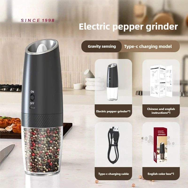 USB Rechargeable Electric Salt Pepper Grinder
