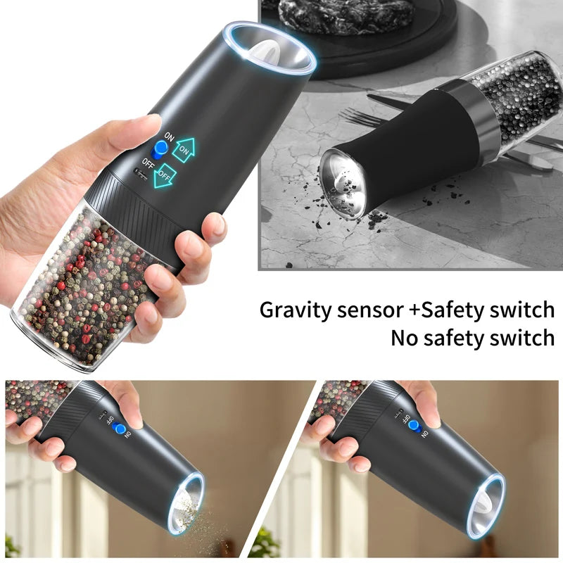 USB Rechargeable Electric Salt Pepper Grinder