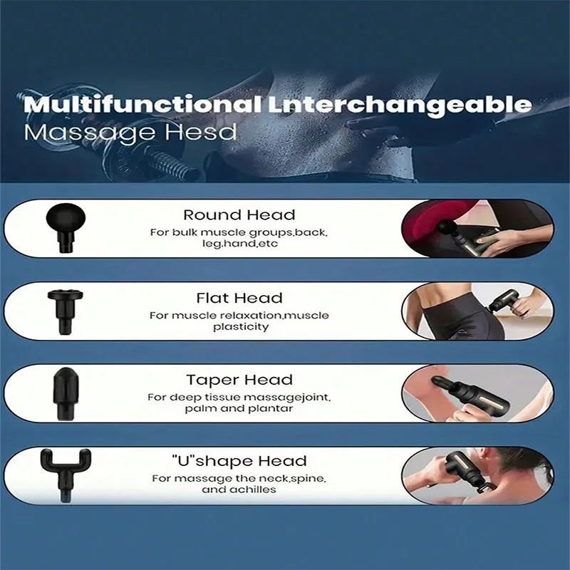 New Portable Fascia Gun Deep Tissue Massage