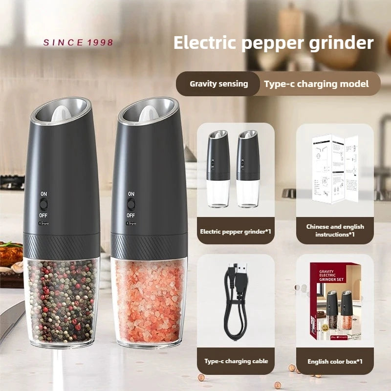 USB Rechargeable Electric Salt Pepper Grinder