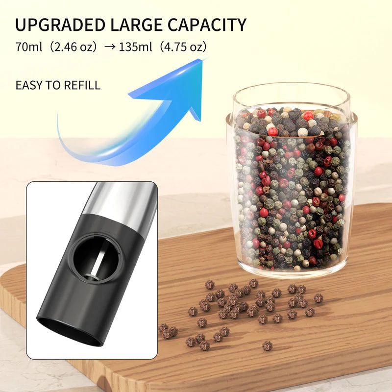 USB Rechargeable Electric Salt Pepper Grinder