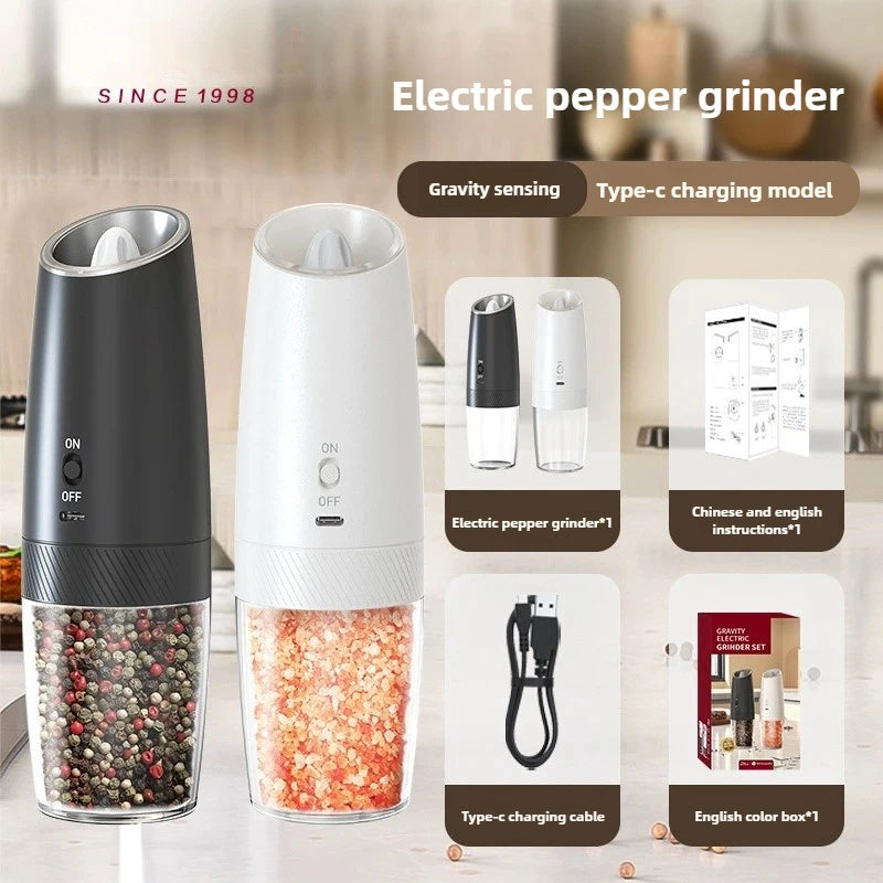 USB Rechargeable Electric Salt Pepper Grinder