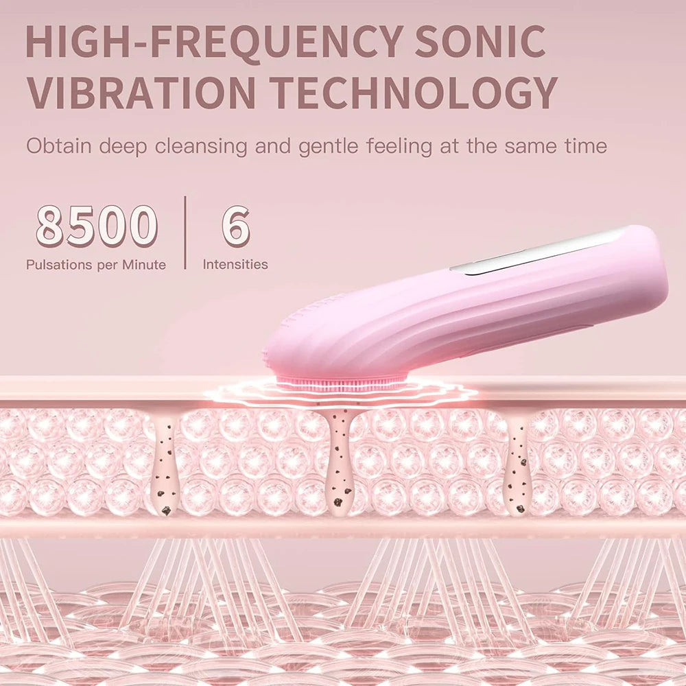 Waterproof Rechargeable Facial Cleansing Brush