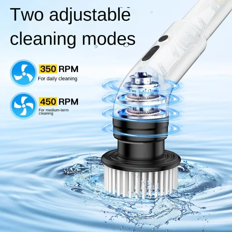 Nine in one multifunctional handheld electric cleaning brush