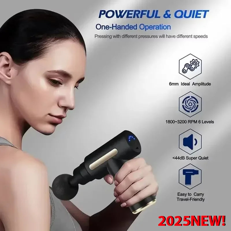 New Portable Fascia Gun Deep Tissue Massage
