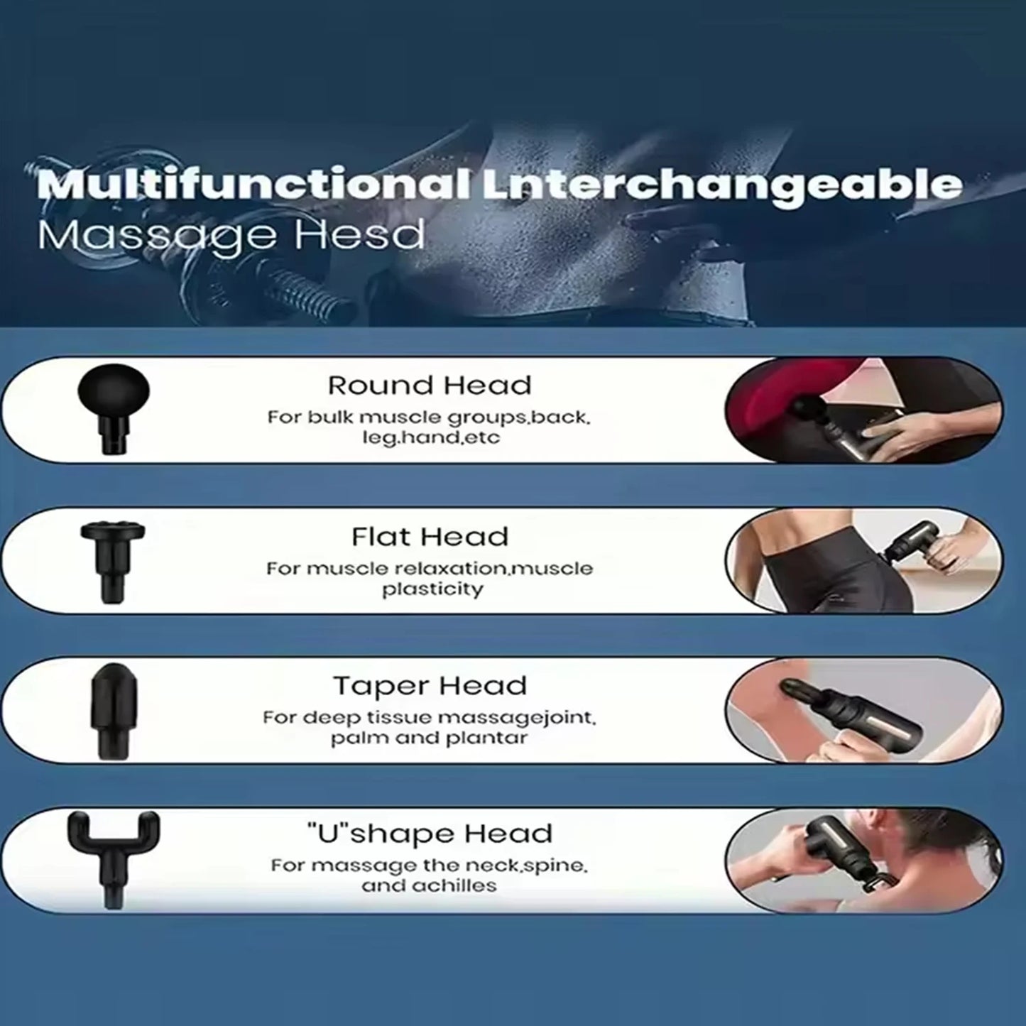 New Portable Fascia Gun Deep Tissue Massage