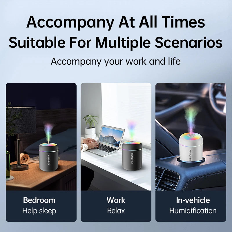 180ML Mini Air Humidifier|USB Electric Aroma Diffuser