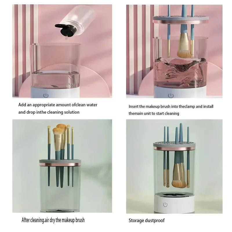 USB Plug Portable Electric Makeup Brush Cleaner
