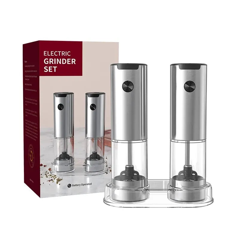Electric Automatic Mill Pepper And Salt Grinder With LED Light