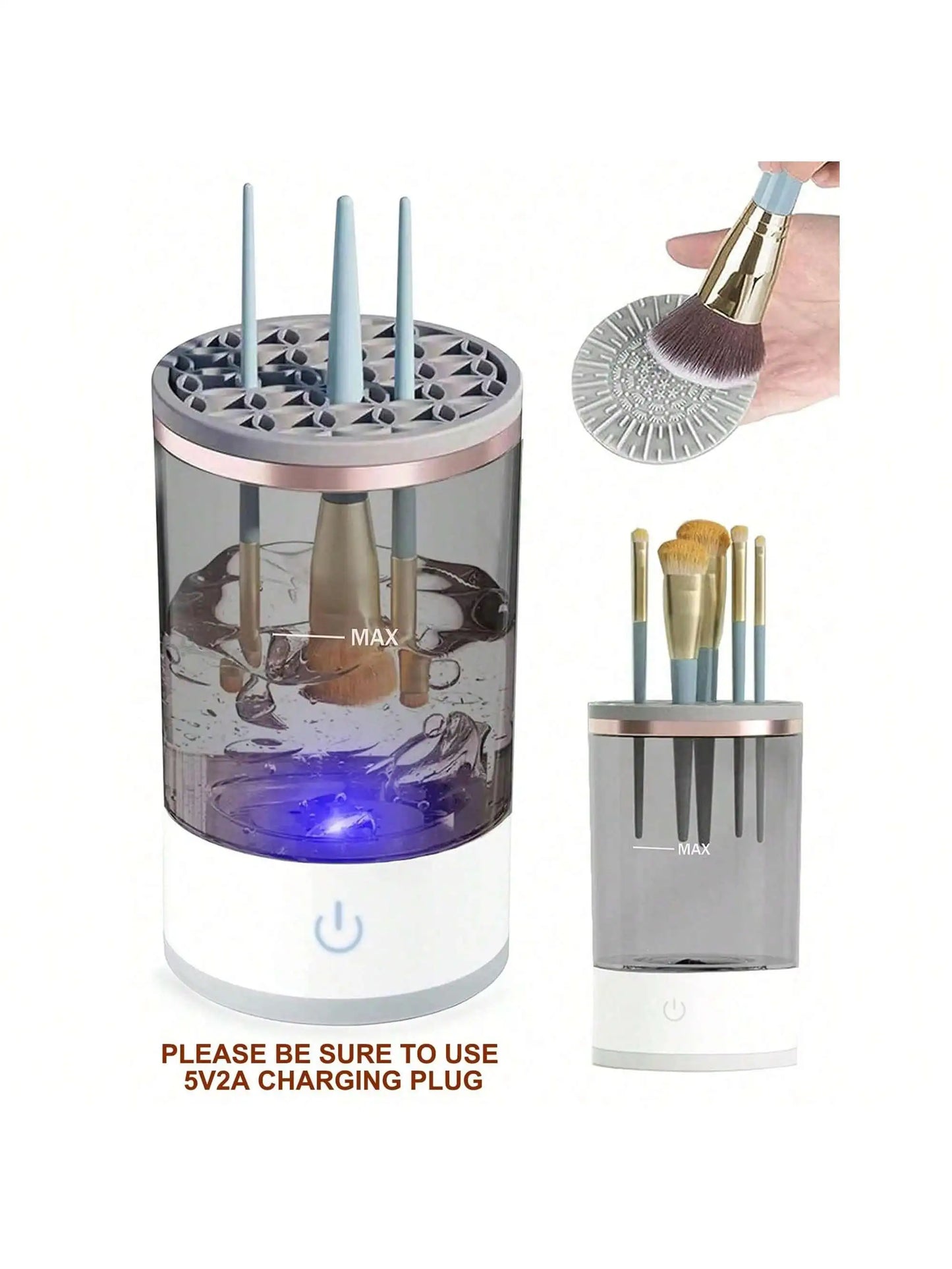 USB Plug Portable Electric Makeup Brush Cleaner