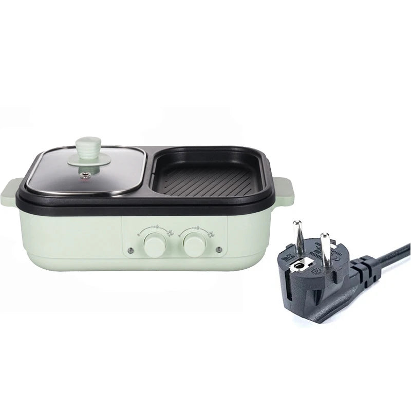 2 in 1 Non-Stick Pot and Multi-purpose electric cooking pot