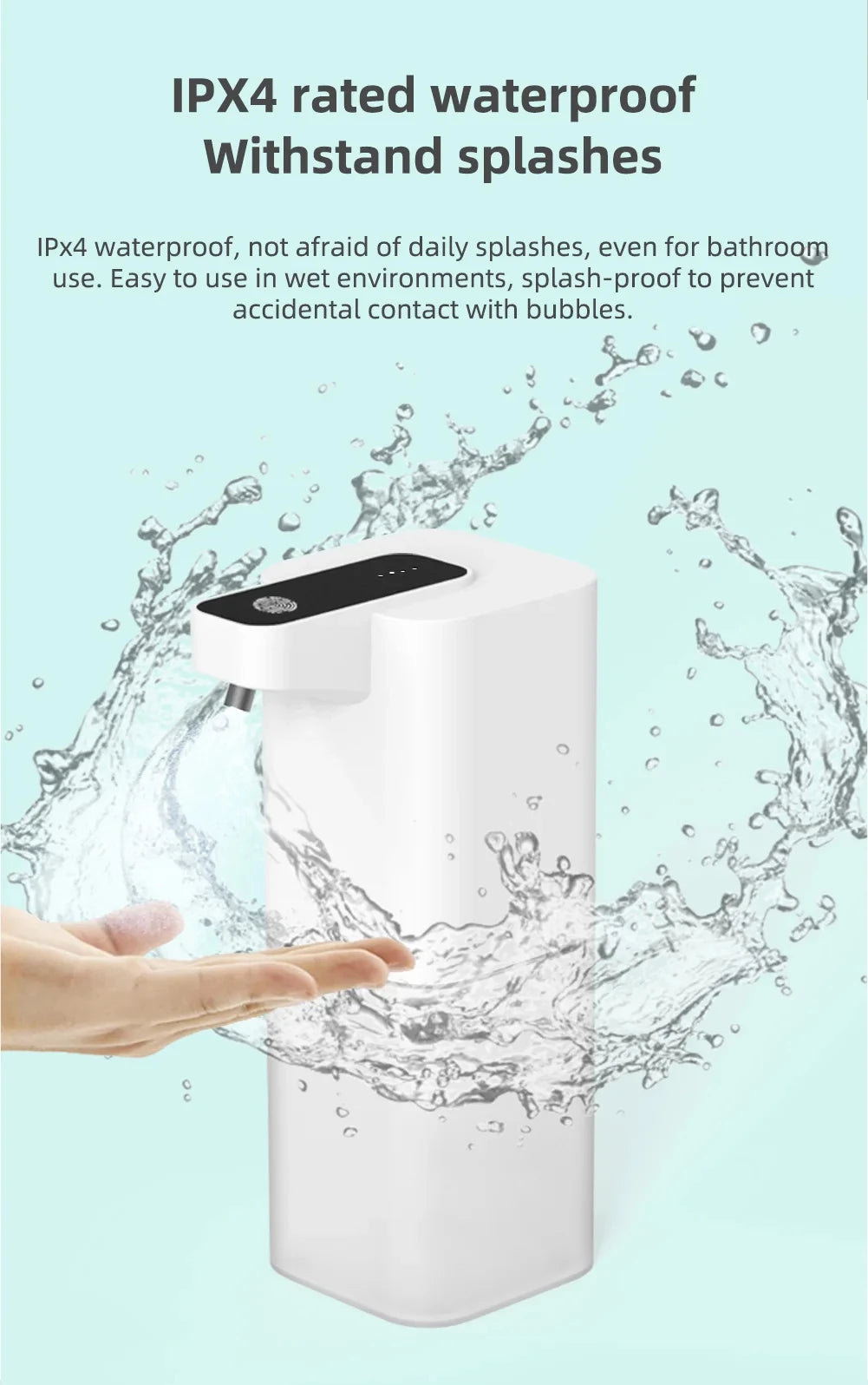 Automatic Soap Dispenser.  USB Rechargeable .Applicable To Kitchen And Bathroom