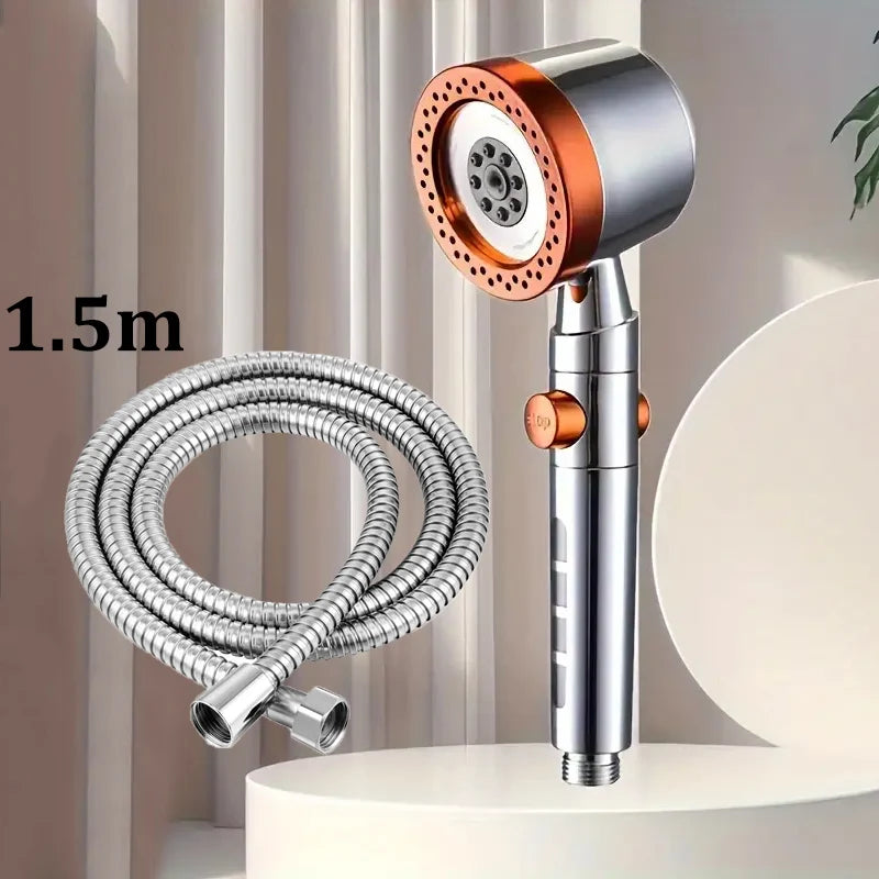 New High Pressure Water Saving Filter Shower Head 5 Modes