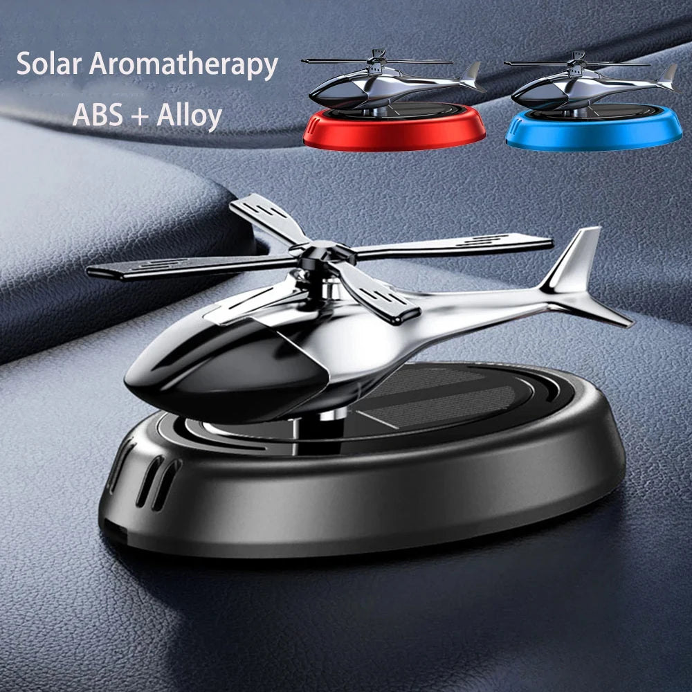 Helicopter Solar Aromatherapy Car Air Freshener .Auto Aroma Diffuser