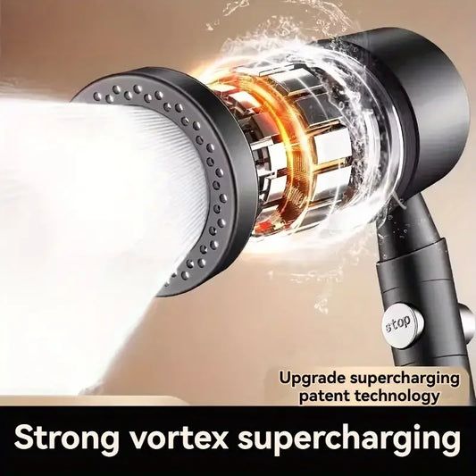 New High Pressure Water Saving Filter Shower Head 5 Modes