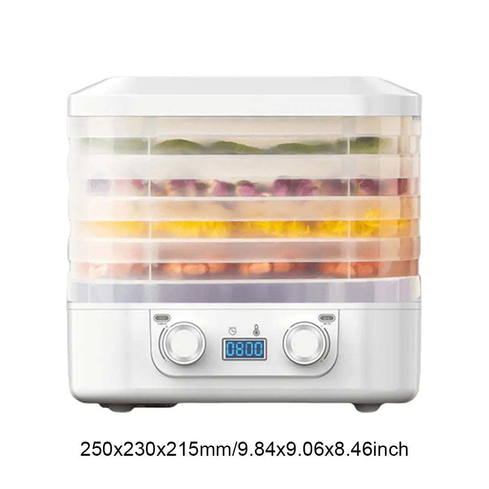 5 Layers Intelligent Fruit Dryer 48 Hours Long Lasting Food Dehydration