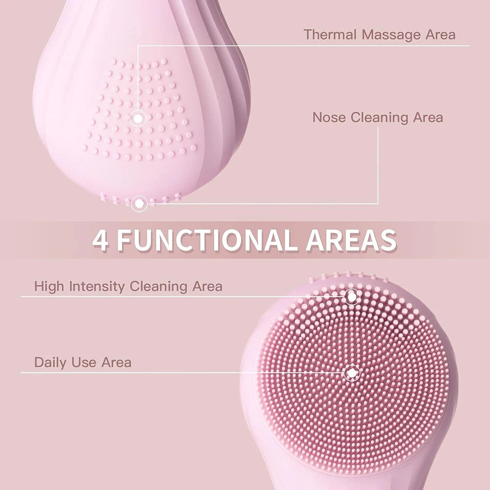 Waterproof Rechargeable Facial Cleansing Brush