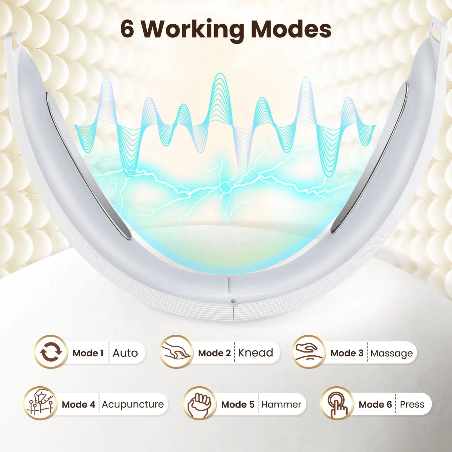 Electric V Face Lifting Beauty Device 6 Modes 8 Levels