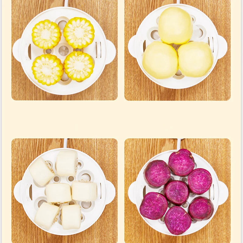 Multifunctional Breakfast Machine Double Layers Egg Cooker