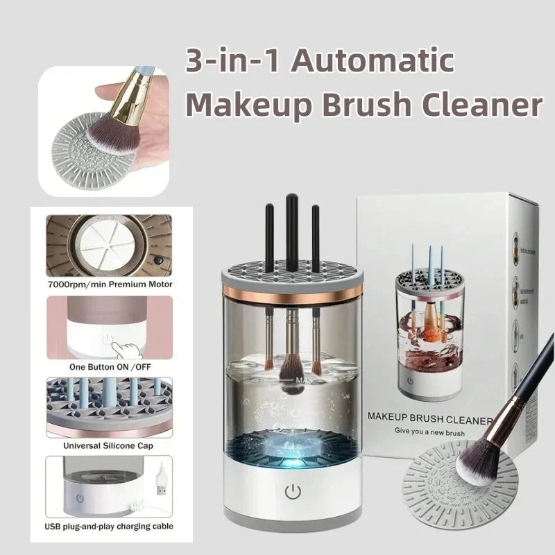 USB Plug Portable Electric Makeup Brush Cleaner