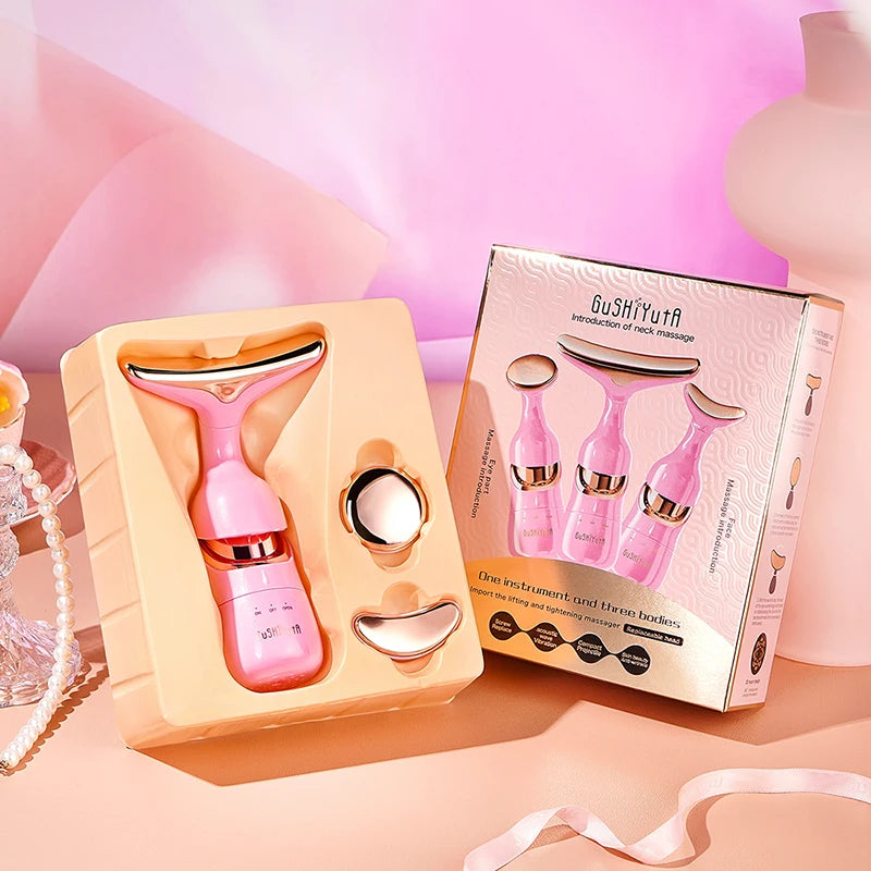 3 In 1 Facial Lifting Device Neck Facial Eye Massage Face Slimmer