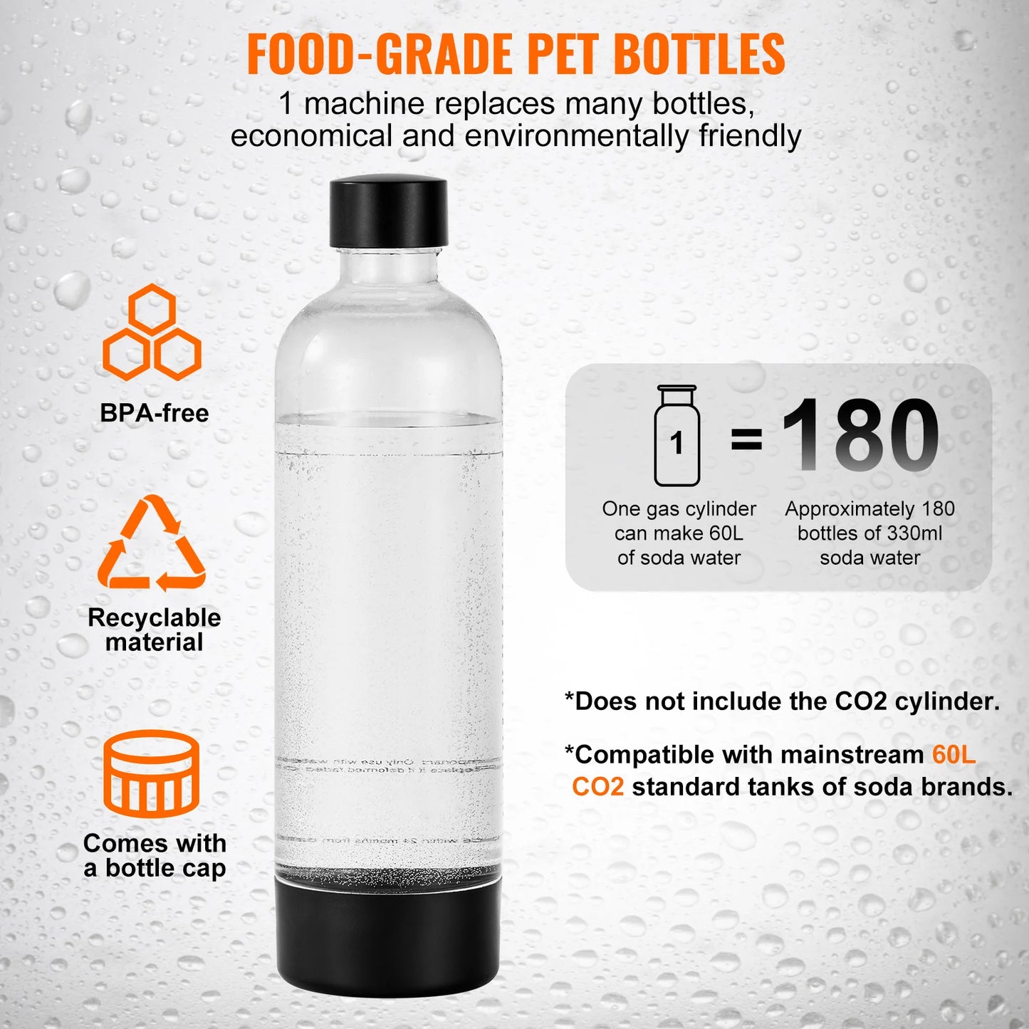 Sparkling Water Maker, Soda Maker Machine for Home