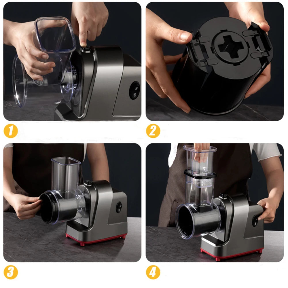 5 in 1 Electric Vegetable Slicer Shredder