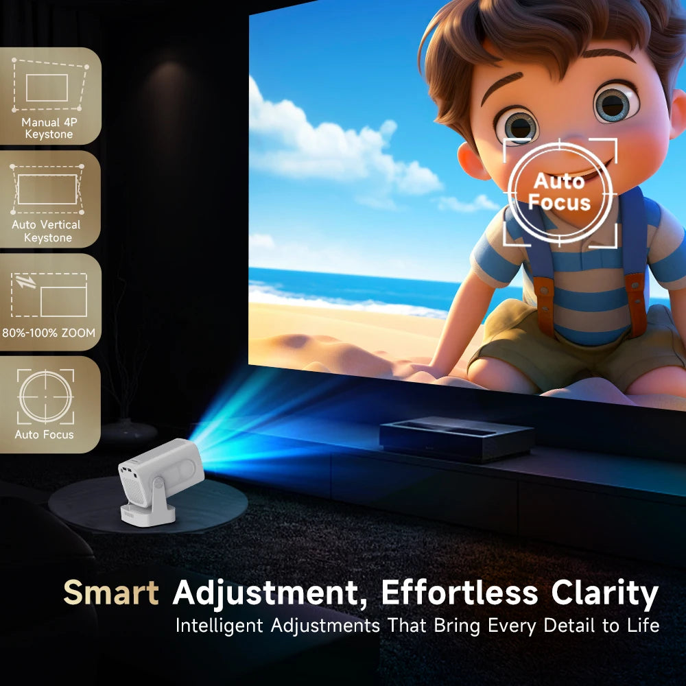 Magcubic HY310 Mini Projector Auto Focus 4K Native 1080P 330ANSI Android11 5W Speaker Air Mouse Voice Assistant Upgrated HY300