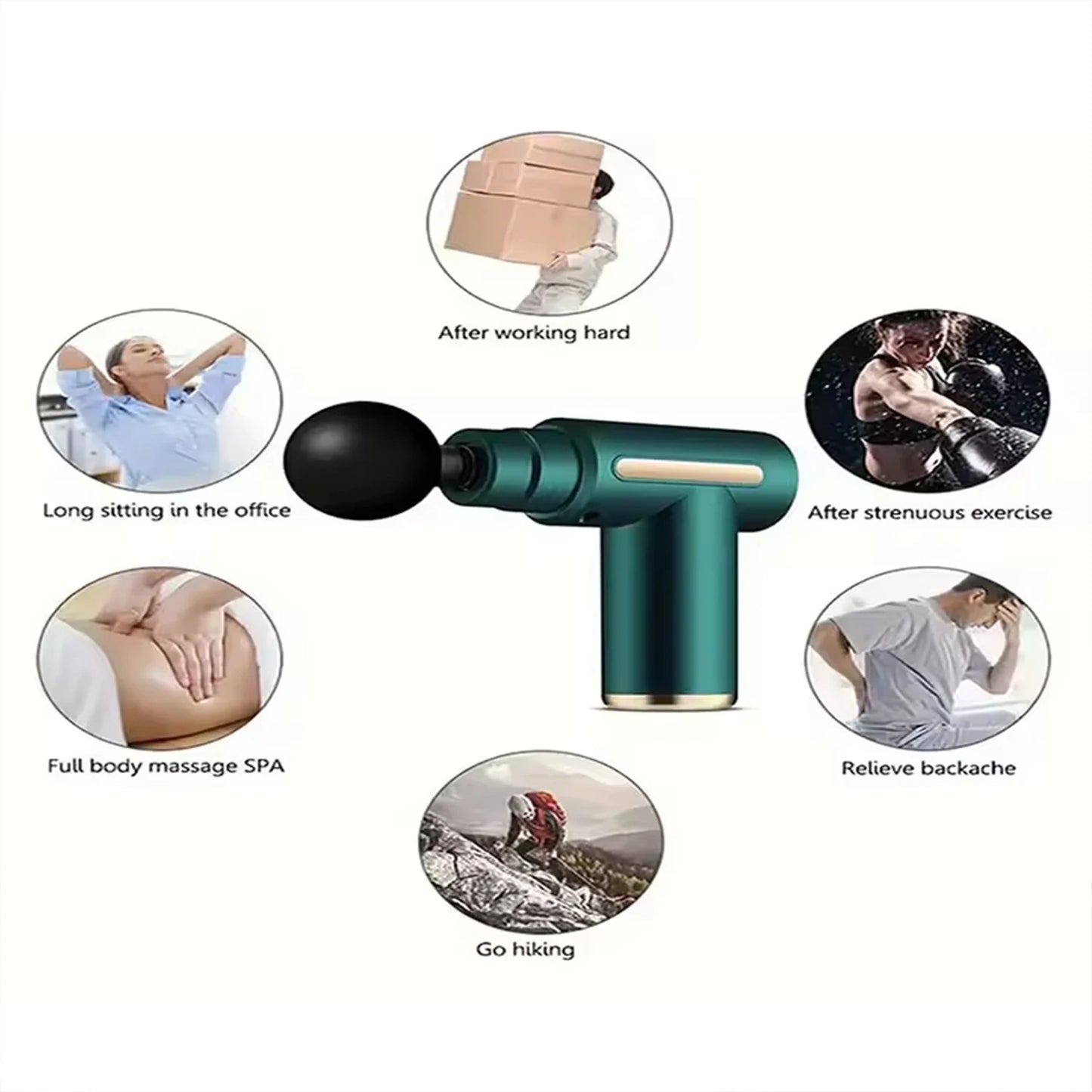 New Portable Fascia Gun Deep Tissue Massage