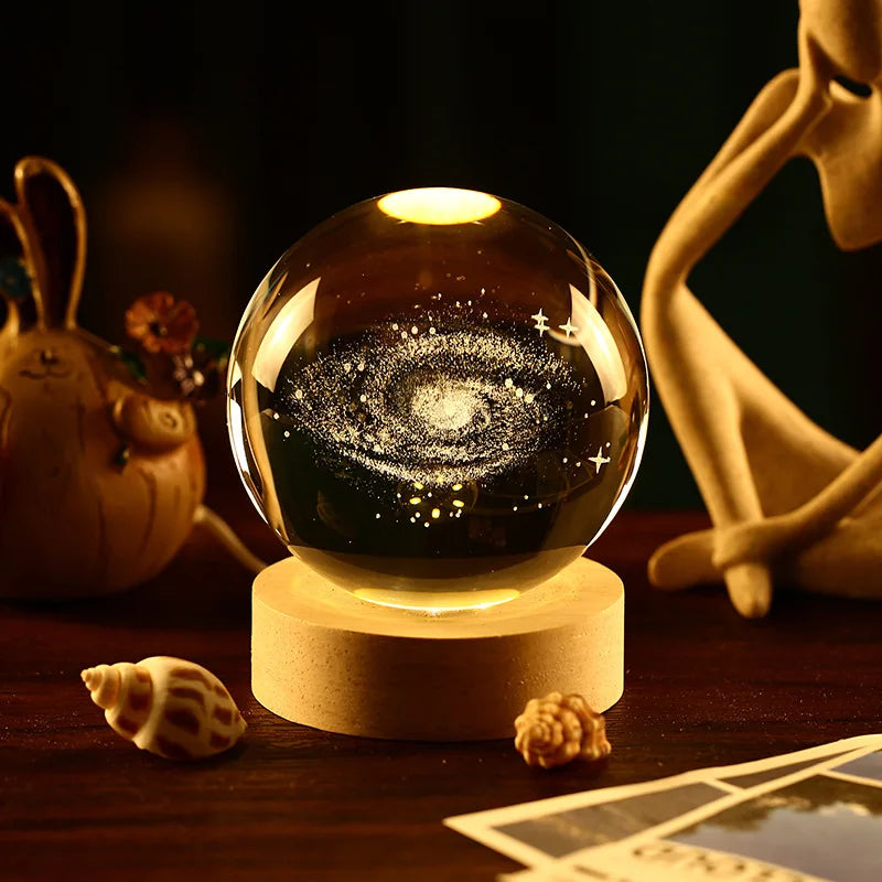 Aesthetic Moon Crystal Sphere Home Ornament