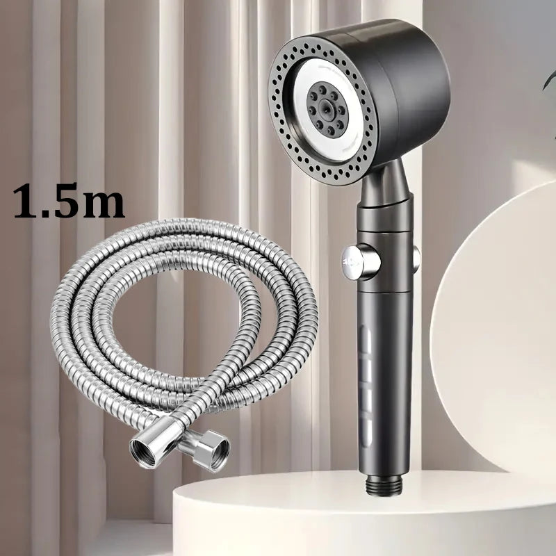 New High Pressure Water Saving Filter Shower Head 5 Modes