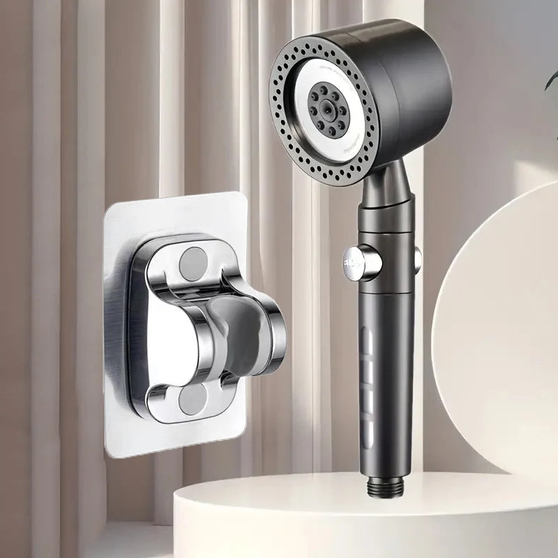 New High Pressure Water Saving Filter Shower Head 5 Modes