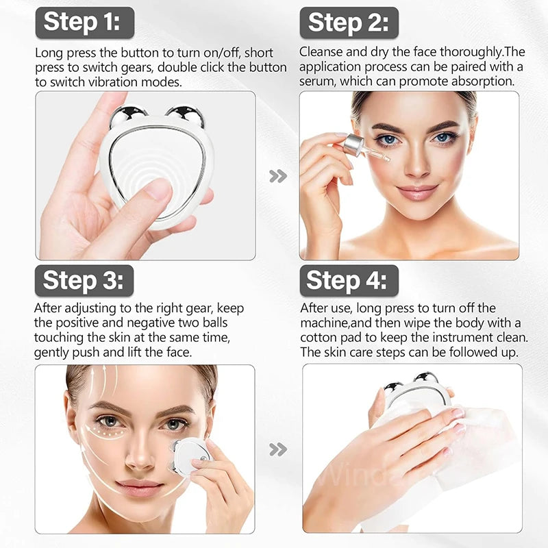 EMS Face Lifting Machine Facial Massager Anti Wrinkle