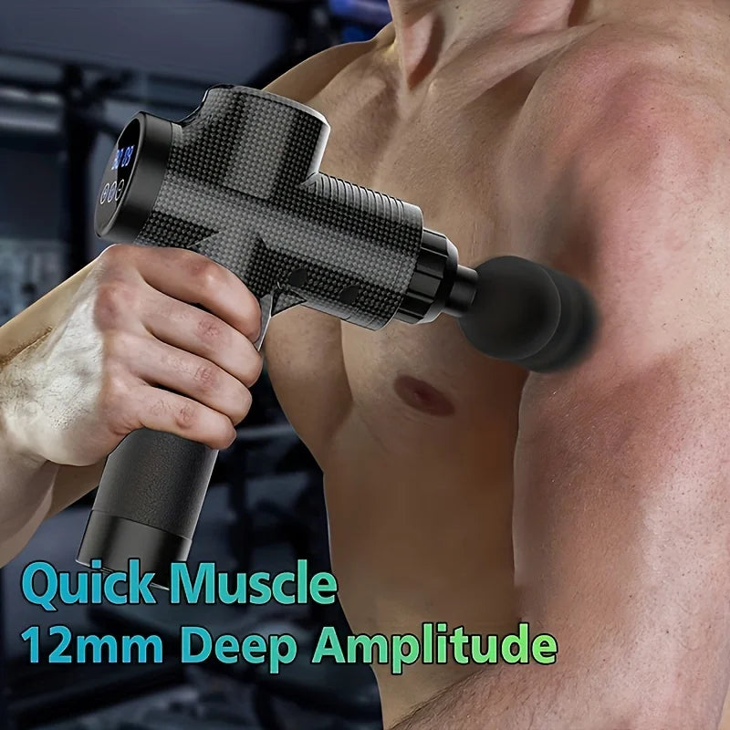 Massage Gun  Deep Tissue Muscle Relaxation Fitness Tool For Shoulder