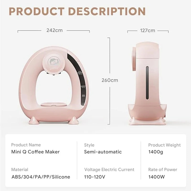 2 in 1 Mini Coffee Brewer/Tea Maker With Coffee Filter K CUP Adapter