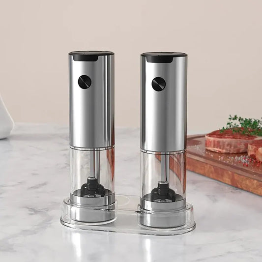 Electric Automatic Mill Pepper And Salt Grinder With LED Light