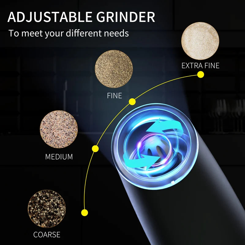 USB Rechargeable Electric Salt Pepper Grinder